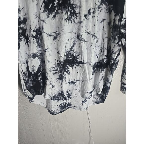 NWT XXL Mens Big & Tall Tie-Dyed Tin & Stretchy Long Sleeve T-Shirt Comfortable - Picture 3 of 6